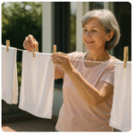 빨래하는 중년여성