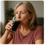 콜라 마시는 여성